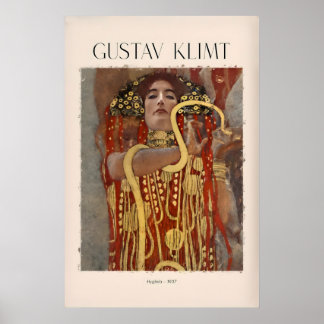 Gustav Klimt Kunstprint - Hygieia907 - Gouden Fase Poster