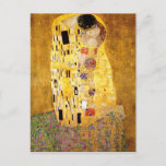Gustav Klimt la carte postale de baiser<br><div class="desc">Gustav Klimt la carte postale de baiser. Peinture à l'huile d'illustration sur la toile à partir de 1907-1908. Le baiser est la peinture la plus connue de Gustav Klimt, un beau travail représentant la taille de sa période d'or. Un cadeau parfait pour les amants du symbolisme autrichien, le Gustav Klimt,...</div>