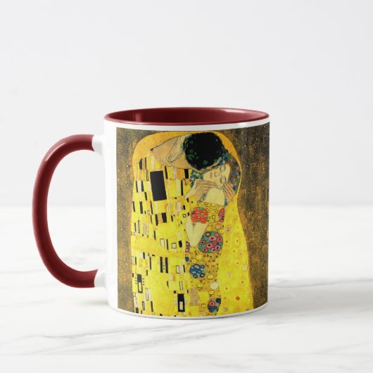 Gustav Klimt - la tasse 2 de baiser (Gauche)