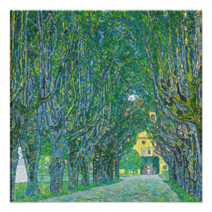 Gustav Klimt - Laan in het Park Schloss Kammer Foto Afdruk