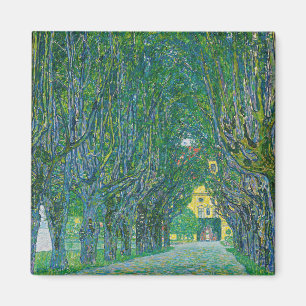 Gustav Klimt - Laan in het Park Schloss Kammer Magneet