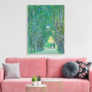 Gustav Klimt: Laan in Schloss Kammer Park Canvas Afdruk