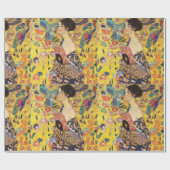 Gustav Klimt Lady met Fan Cadeaupapier (Vlak)