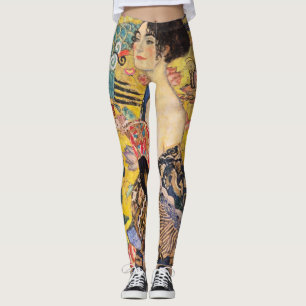 Gustav Klimt - Lady met Fan Leggings