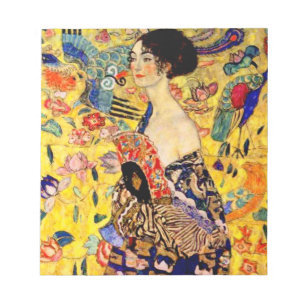 Gustav Klimt Lady met Fan Notitieblok