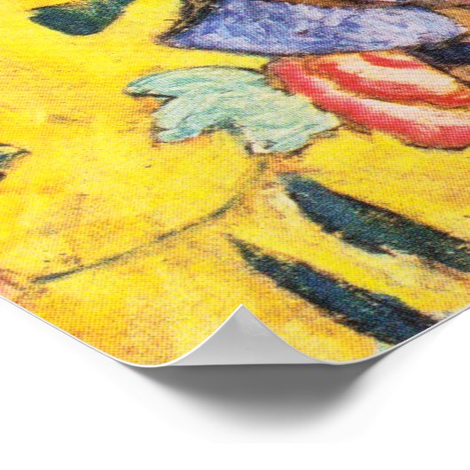 Gustav Klimt Lady met Fan Poster (Hoek)