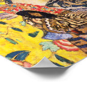 Gustav Klimt Lady met Fan Poster (Hoek)