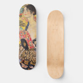 Gustav Klimt - Lady met Fan Skateboard (Voorkant)