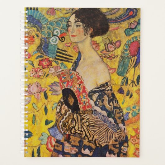Gustav Klimt - Lady with Fan Planner (Voorkant)