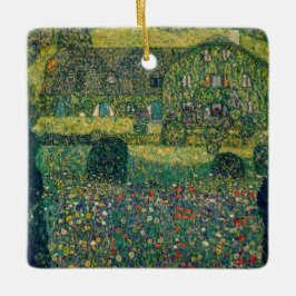 Gustav Klimt - Landenhuis van Attersee Keramisch Ornament