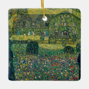 Gustav Klimt - Landenhuis van Attersee Keramisch Ornament