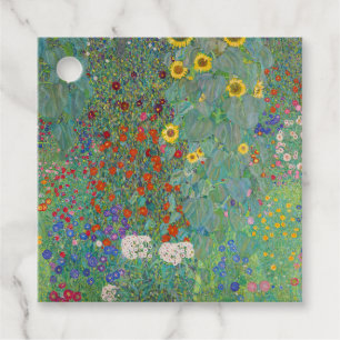 Gustav Klimt - Landentuin met zonnebloemen Bedankjes Labels
