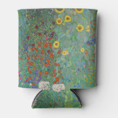 Gustav Klimt - Landentuin met zonnebloemen Blikjeskoeler (Voorkant)