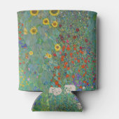 Gustav Klimt - Landentuin met zonnebloemen Blikjeskoeler (Achterkant)