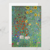 Gustav Klimt - Landentuin met zonnebloemen Kaart (Voorkant / Achterkant)
