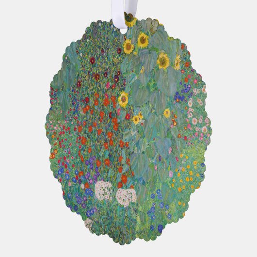 Gustav Klimt - Landentuin met zonnebloemen Ornament Kaart (Links)
