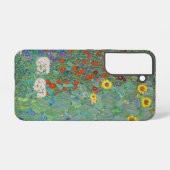 Gustav Klimt - Landentuin met zonnebloemen Samsung Galaxy Hoesje (Achterkant horizontaal)