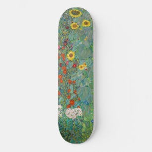 Gustav Klimt - Landentuin met zonnebloemen Skateboard