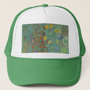 Gustav Klimt - Landentuin met zonnebloemen Trucker Pet