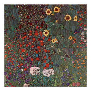 Gustav Klimt - Landentuin Perfect Poster