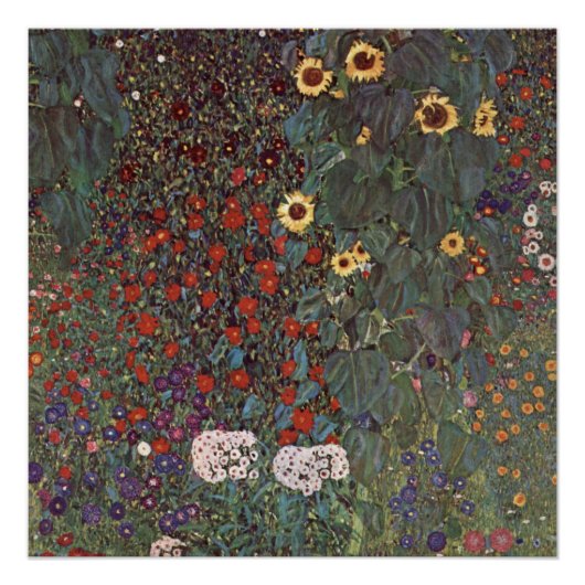 Gustav Klimt - Landentuin Perfect Poster (Voorkant)