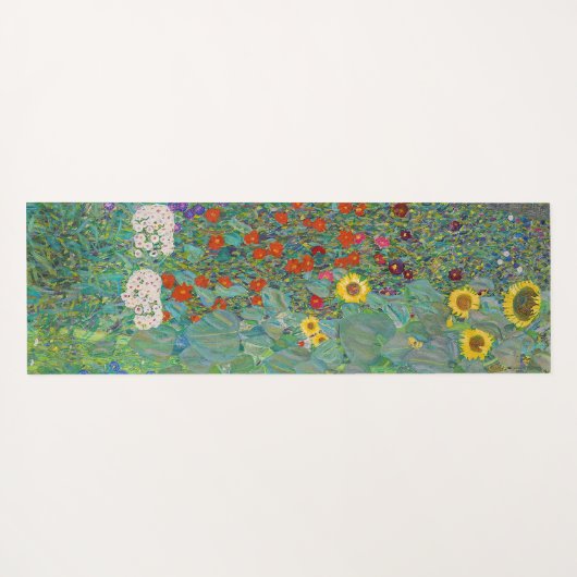 Gustav Klimt - Landtuin met zonnebloemen Yogamat (Achterkant (horizontaal))