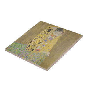 Gustav Klimt Le Baiser Carreau de Céramique d'Art