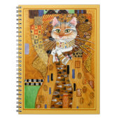 Gustav Klimt leuke kattespoeling notebook Notitieboek (Voorkant)