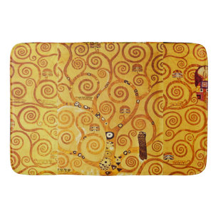 Gustav Klimt Levensboom: Art Nouveau Symbolist Badmat