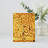 Gustav Klimt Levensboom: Art Nouveau Symbolist Briefkaart (Staand voorkant)