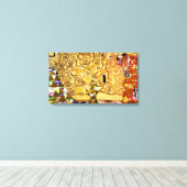 Gustav Klimt Levensboom: Art Nouveau Symbolist Canvas Afdruk (Insitu (Houten vloer))