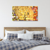 Gustav Klimt Levensboom: Art Nouveau Symbolist Canvas Afdruk (Insitu (Slaapkamer))