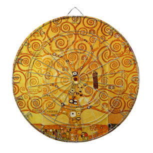 Gustav Klimt Levensboom: Art Nouveau Symbolist Dartbord