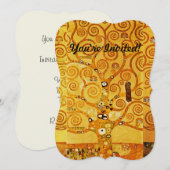 Gustav Klimt Levensboom: Art Nouveau Symbolist Kaart (Voorkant / Achterkant)