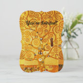 Gustav Klimt Levensboom: Art Nouveau Symbolist Kaart (Staand voorkant)