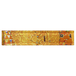 Gustav Klimt Levensboom: Art Nouveau Symbolist Naambordje
