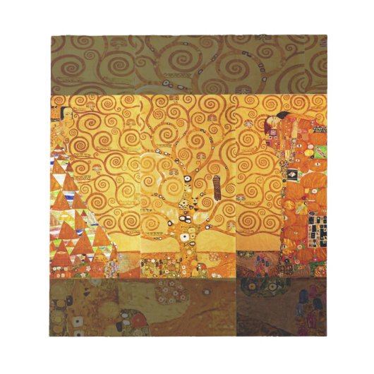 Gustav Klimt Levensboom: Art Nouveau Symbolist Notitieblok (Voorkant)
