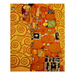Gustav Klimt Levensboom: Art Nouveau Symbolist Perfect Poster