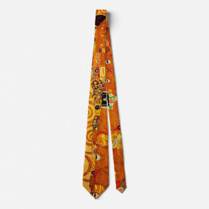 Gustav Klimt Levensboom: Art Nouveau Symbolist Stropdas