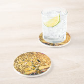 Gustav Klimt Levensboom: Art Nouveau Symbolist Zandsteen Onderzetter (Zijkant)