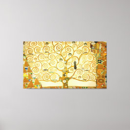 Gustav Klimt - Levensboom Canvas Afdruk