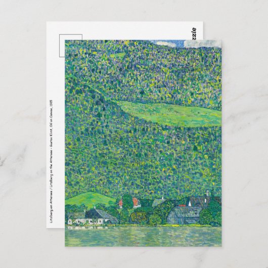 Gustav Klimt - Litzlberg am Attersee Briefkaart (Voorkant / Achterkant)
