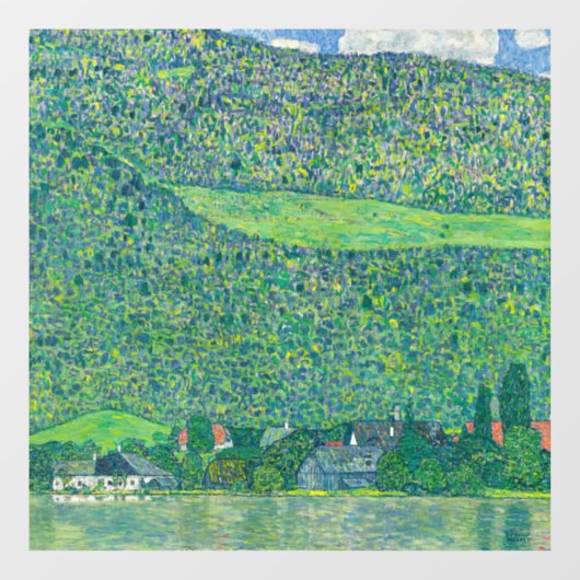 Gustav Klimt - Litzlberg am Attersee Raamsticker (Vel)