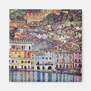Gustav Klimt - Malcesine bij het Garda-meer in Ita Magneet