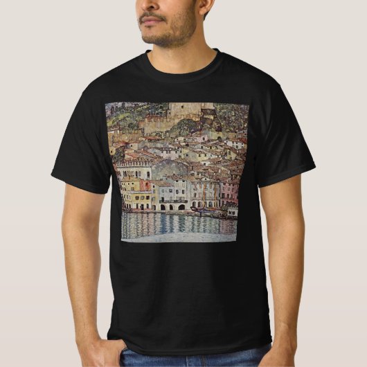 Gustav Klimt - Malcesine (meer van Garda, Italië) T-shirt (Voorkant)