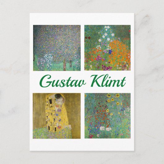 Gustav Klimt Masterstuks Briefkaart (Voorkant)