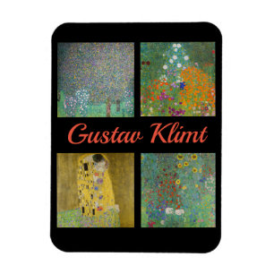 Gustav Klimt Masterstuks Patchwork Magneet
