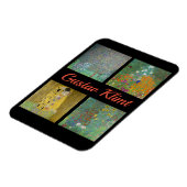 Gustav Klimt Masterstuks Patchwork Magneet (Linkerzijde)