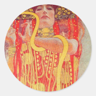 Gustav Klimt - Medizin Ronde Sticker