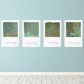 Gustav Klimt  meesterwerken Muurkunst Sets (Houten vloer)